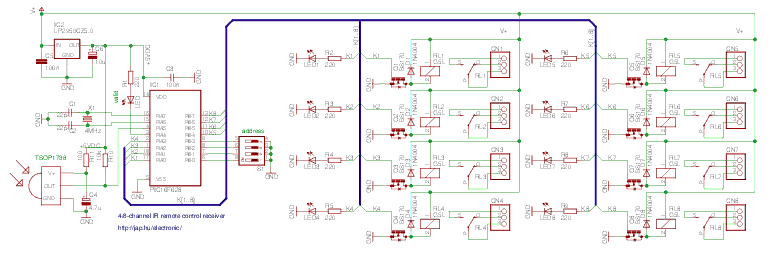 infrared remote control receiver schematic